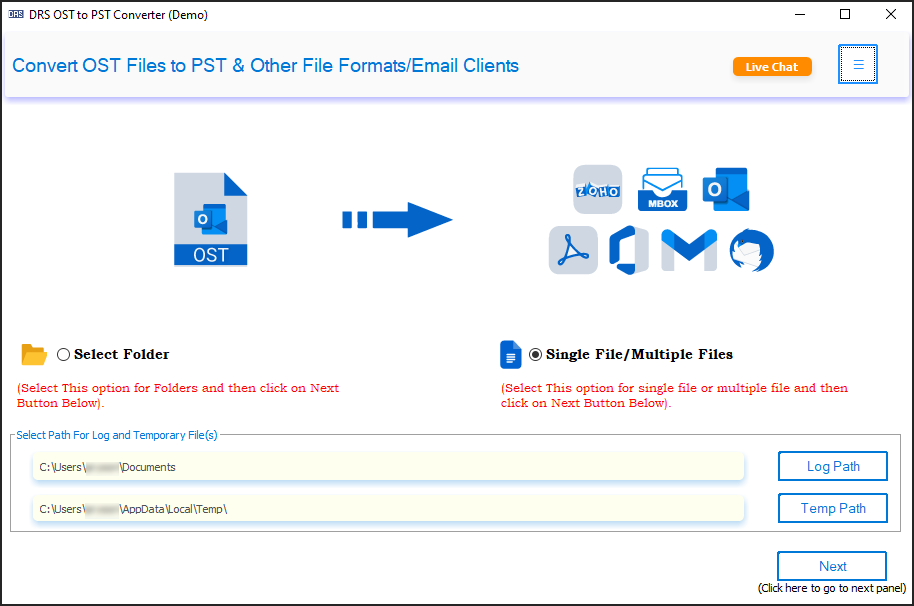 CM OST to PST Converter