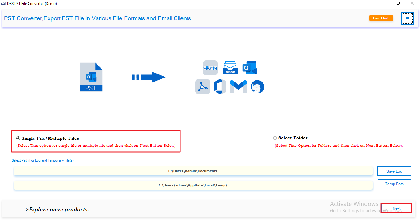 CM PST File Converter